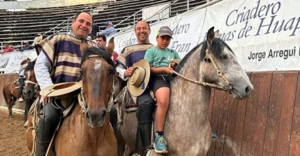 Peleco celebró con hijos del Chinganero y del Ronaldo en el Para Criadores de Ñuble