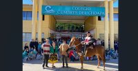 Criadores de Choapa llevaron el Caballo Chileno a colegio de Salamanca
