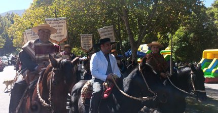 La peregrinación de Semana Santa de los participantes del Rodeo de Salamanca