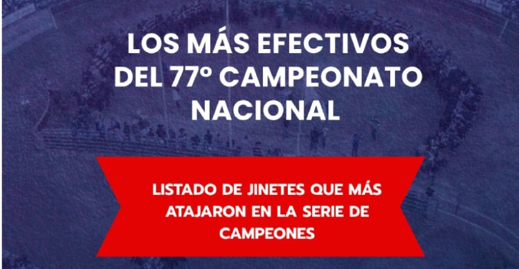 Estos fueron los jinetes más atajadores de la Serie de Campeones de 77° Champion de Chile
