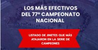 Estos fueron los jinetes más atajadores de la Serie de Campeones de 77° Champion de Chile